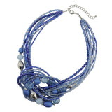 BOCAR Seed Beads Multi-layer Statement Women Strand Collar Necklace